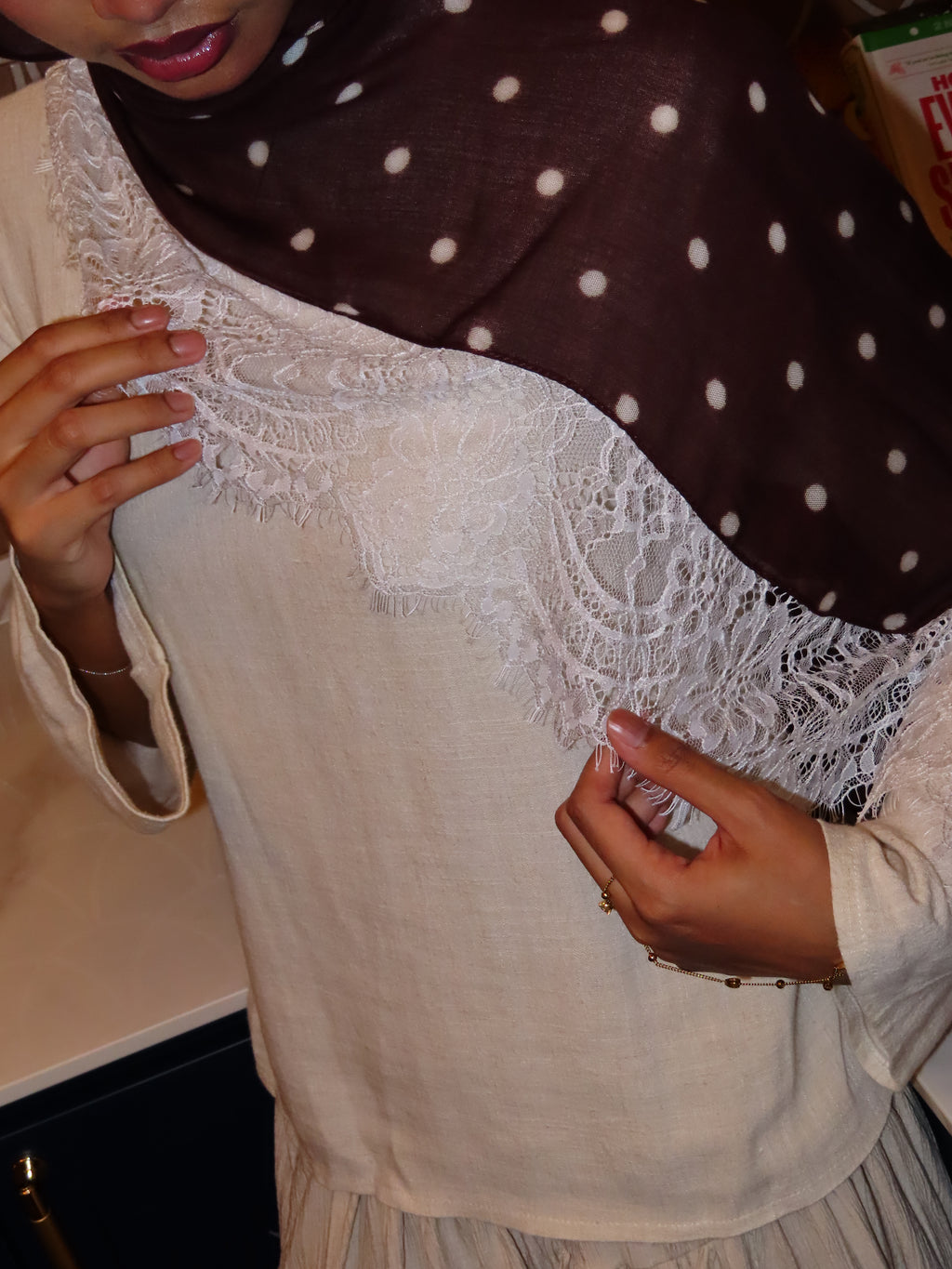 Dentelle à Pois - Polka Lace-trimmed Modal Collection